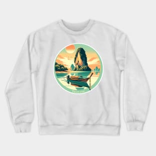 Siticker- Sunset in Thailand - Vintage Travel Adventure Crewneck Sweatshirt